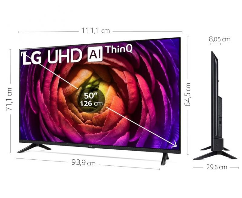 50UR73006LA LG 50" LED 4K POWERFUL Smart UHD TV 2023 2 50UR73006LA LG 50" LED 4K POWERFUL Smart UHD TV 2023 - Image 2