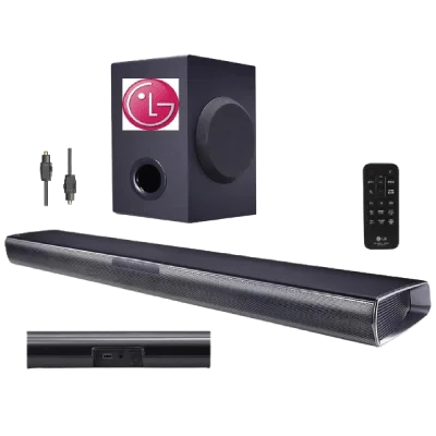 LG SN5 2.1 Channel 400W Soundbar with Wireless Subwoofer 3 LG SN5 2.1 Channel 400W Soundbar with Wireless Subwoofer - Image 3