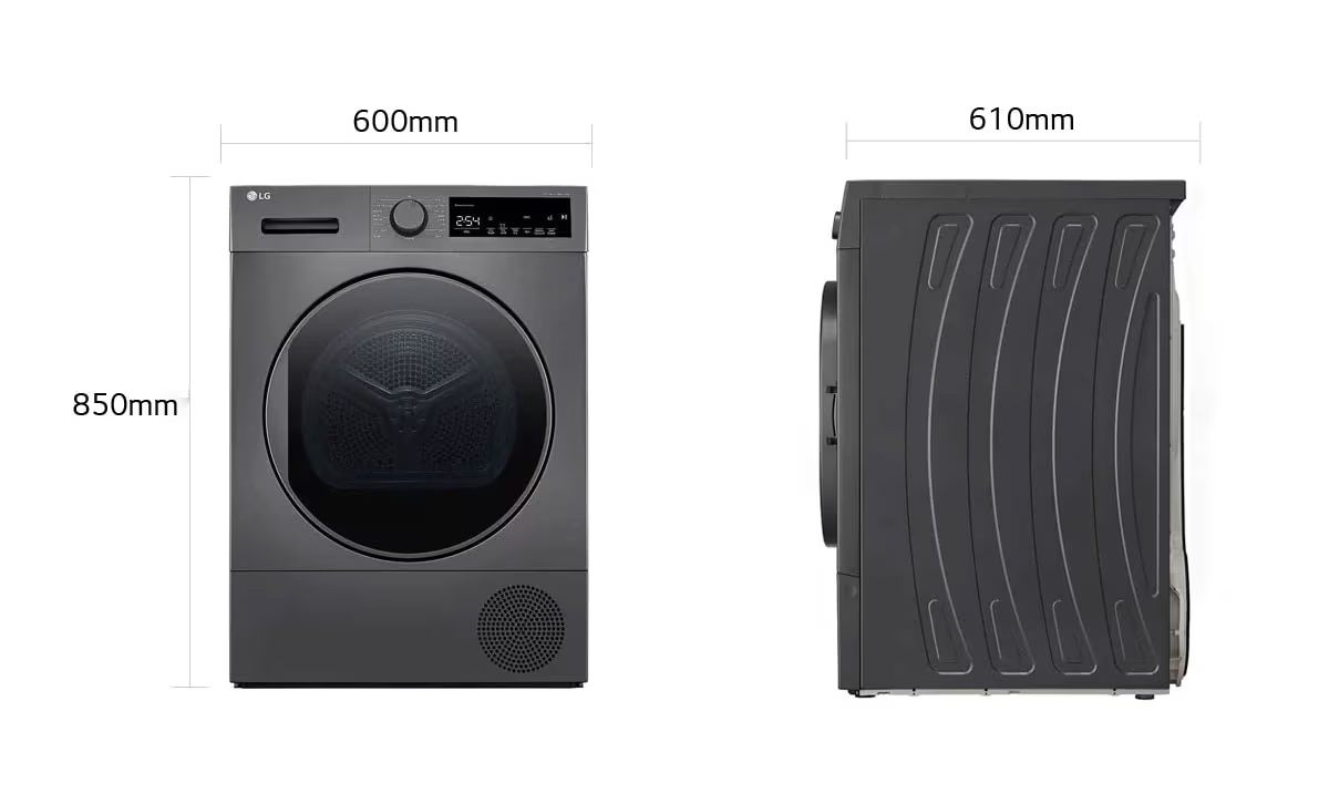 LG RH90V9PV8N 9kg Dual Inverter Heat Pump Dryer with Smart ThinQ Connectivity 3 LG RH90V9PV8N 9kg Dual Inverter Heat Pump Dryer with Smart ThinQ Connectivity - Image 3