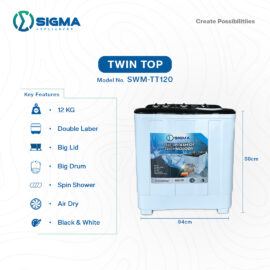 SWM-TT120 12KG Twin Tub