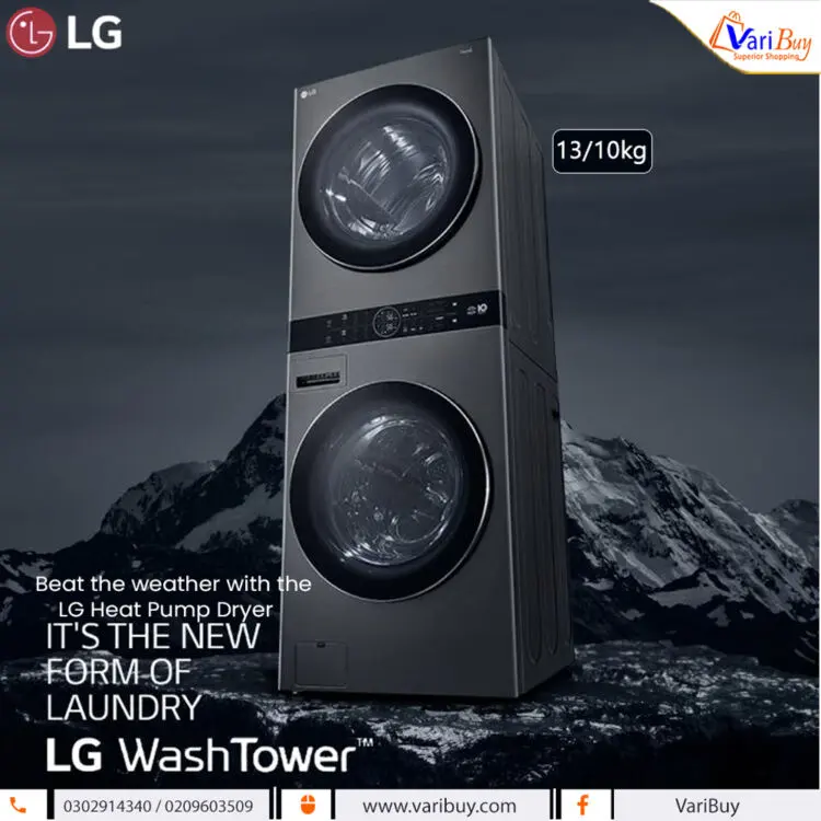 LG WT1310YJ – 13KG Washer / 10KG Dryer WashTower™ with AI DD 2 LG WT1310YJ – 13KG Washer / 10KG